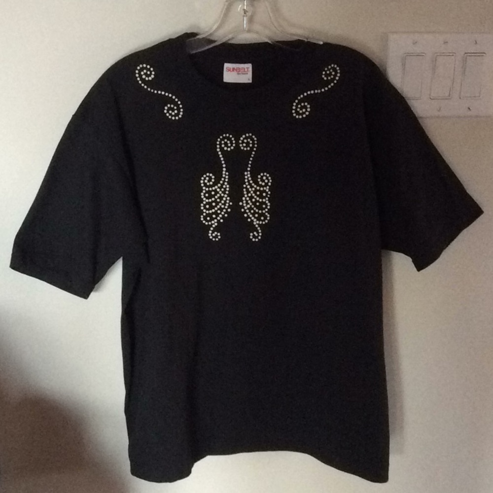 TEE SHIRT BLACK COTTON